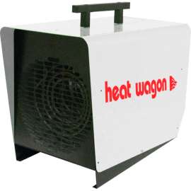 Heat Wagon Electric Heater W/ Thermostat, 250 CFM, 240V, Single Phase, 6000 Watt