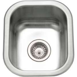 Houzer Stainless Steel Club Series Undermount Small Bar/Prep Sink
