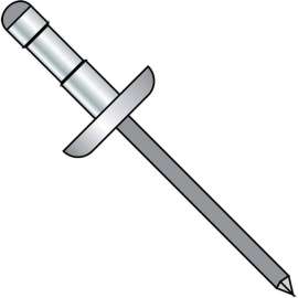 Multi Grip Dome Head Rivet - Black Phosphate - 3/16 x .062-.250 - 5000 pcs in a Box