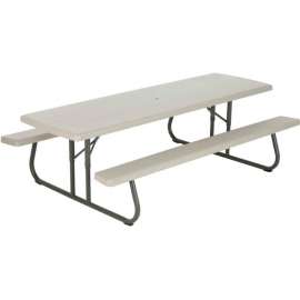 Lifetime 8' Folding Picnic Table, Putty