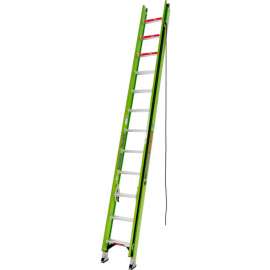 Little Giant 24' HyperLite 375 lb. Capacity Type IAA Fiberglass Extension Ladder - 17924