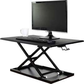 Luxor 29" Pneumatic Standing Desk Converter - Black