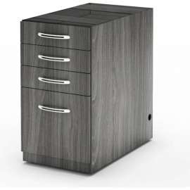 Safco Aberdeen Credenza PBBF Ped 15 1/4"W x 20"D x 27-1/2"H Gray Steel