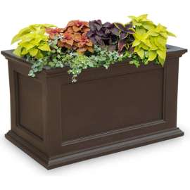 Mayne Fairfield 20" x 36" Planter, Espresso