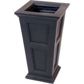 Mayne Fairfield 28" Tall Planter, Black