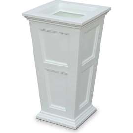 Mayne Fairfield 28" Tall Planter, White