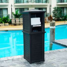 Mayne Lakeland Single Unit Towel Valet, Black