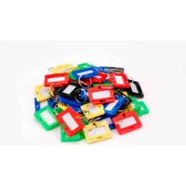 Barska 50 Small Assorted Key Tags with Window Insert 1"W x 0.8"D x 0.18"H each