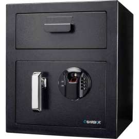 Barska AX13108 Biometric Keypad Depository Safe - 13-3/4"W x 13-3/4"D x 16"H, 0.72 Cubic Ft.