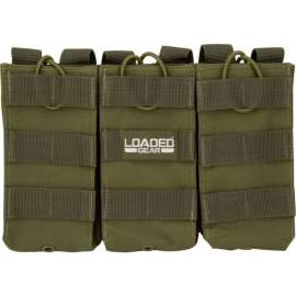 Barska Loaded Gear CX-200 Triple Magazine Pouch BI12276 - OD Green