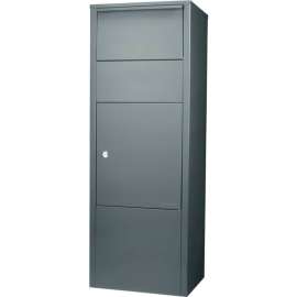 Barska Parcel Drop Box, Front Access, 10-1/2"W x 15-2/5"D x 41-1/2"H - Black