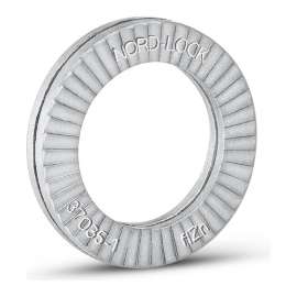 Nord-Lock 3041 Wedge Locking Washer - Carbon Steel - Zinc Flake Coated - 1/4" - Pkg of 20