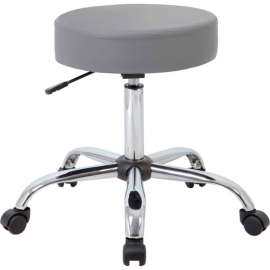 Boss Gray Caressoft Vinyl Medical Stool - Gray
