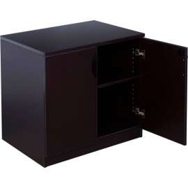 Boss 2-Shelf Storage Cabinet - 31"W x 22"D - Mocha