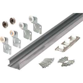 Primeline Products 161791 Bi-Pass Closet Track Kit, 48" 2 Door Hardware Pk