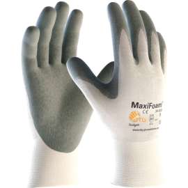 PIP MaxiFoam Foam Nitrile Coated Gloves, Gray, 1 Dozen, S