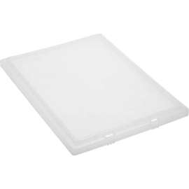 Quantum Storage Genuine Stack & Nest Tote Clear Lid, Polyprolylene, 23-1/2"L x 19-1/2"W x 1"H