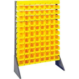 Quantum QRU-12S-220-96 Single Sided 12 Rail Unit With 96 QUS220 Ultra Stack & Hang Bins, Yellow