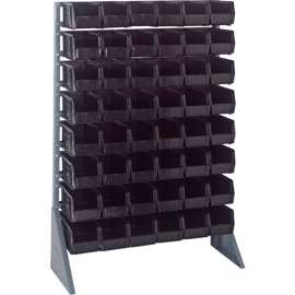 Quantum QRU-16S-230-48 Single Sided 16 Rail Unit With 48 QUS230 Ultra Stack & Hang Bins, Black