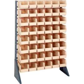Quantum QRU-16S-230-48 Single Sided 16 Rail Unit With 48 QUS230 Ultra Stack & Hang Bins, Ivory