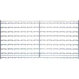 Quantum Chrome Wire Louvered Panel WLP-1836C 36"W x 18"H, 175 Capacity Lbs.