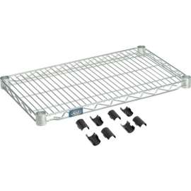 Nexel S1424Z Poly-Z-Brite Wire Shelf 24"W x 14"D