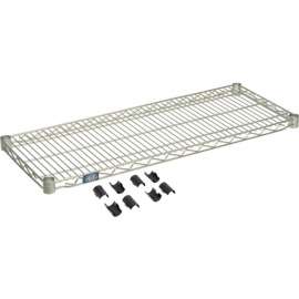 Nexel S1436Z Poly-Z-Brite Wire Shelf 36"W x 14"D