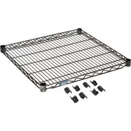 Nexel S2430B Black Epoxy Wire Shelf 30"W x 24"D