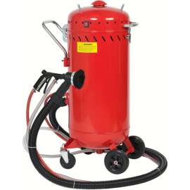 Allsource 41700 28 Gal Abrasive Blaster With Vacuum, Steel