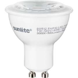 Sunlite LED PAR16 Bulb, 120V, 7W, 550 Lumens, Twist & Lock Base, 4000K, Cool White