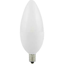 Sunlite LED B11 Bulb, Frosted Torpedo Tip, 120V, 7W, Candelabra Screw Base, 4000K, Cool White