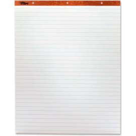 TOPS Horizontal Ruled Easel Pad - 50 Sheet - 15 lb - Ruled - 27" x 34" - 2/Carton - White Paper