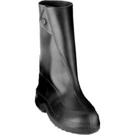 Tingley 1400 Rubber 10" Work Overshoes, Black, Cleated Outsole, 2XL