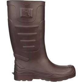 Airgo Ultra Lightweight Knee Boot, Men's Size 6, 15"H, Plain Toe, Cleated Outsole, Brown