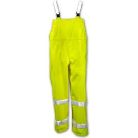 Tingley O53122 Comfort-Brite Snap Fly Front Overall, Fluorescent Lime, 4XL
