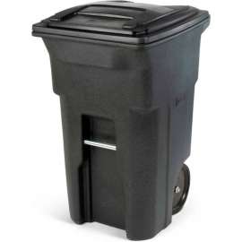 Toter Heavy Duty Two-Wheel Trash Cart, 64 Gallon Greenstone - ANA64-54480