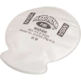 MSA Advantage Flexi-Filter Pads for Respirators, P95, 2/Pk, 818354