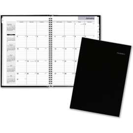 AT-A-GLANCE Hard-Cover Monthly Planner, 11.78 x 5, Black, 2022-2024