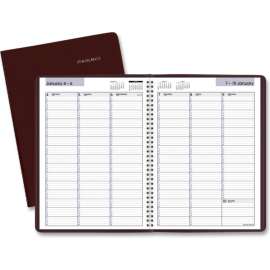 AT-A-GLANCE Weekly Appointment Book, 11 x 8, Burgundy, 2022