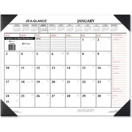 AT-A-GLANCE Two-Color Monthly Desk Pad Calendar, 22 x 17, 2023