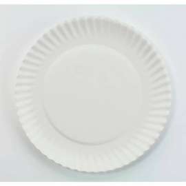AJM Packaging Corp AJMPP6GREWH, Paper Plates, 6" Dia., White, 1000/Carton