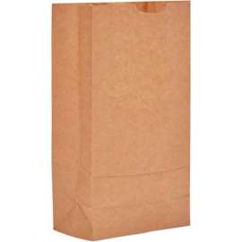 Duro Bag Paper Grocery Bags, #10, 6-5/16"W x 4-1/6"D x 13-7/16"H, Kraft, 500/Pack