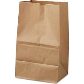 Duro Bag Paper Grocery Bags, #20 Squat, 8-1/4"W x 5-15/16"D x 13-3/8"H, Kraft, 500/Pack