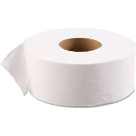 JRT Jr. Bath Tissue, Jumbo, Septic Safe, 1-Ply, White, 3.5" x 2000 ft, 12/Case