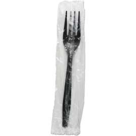 Boardwalk Wrapped Fork, Polypropylene, Black, Pack of 1000