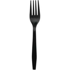 Boardwalk Fork, Polypropylene, Black, Pack of 1000