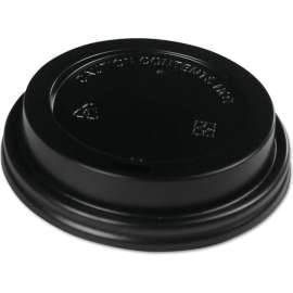 Boardwalk Hot Cup Lids, Fits 10-20 oz Cups, Black, Pack of 1000