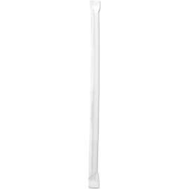 Boardwalk Polypropylene Wrapped Jumbo Straws, 7-3/4"L, Clear, Pack of 12000