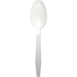 Boardwalk Heavyweight Teaspoon, Polypropylene, White, Pack of 1000