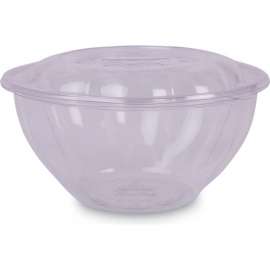 Eco-Products Renewable & Compostable Salad Bowls w/ Lids, 32 oz, Clear, Pack, of 150